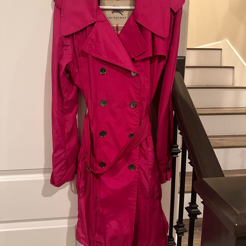 Burberry Pink Trench Coat